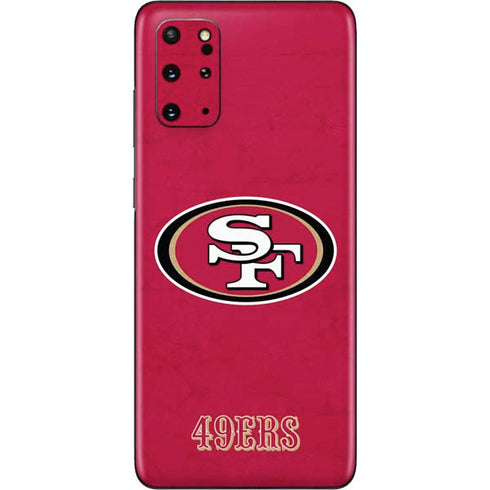 NFL San Francisco 49ers Distressed Galaxy S20 Plus Skin